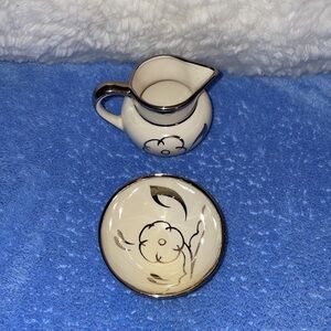 Vintage 1950’s Lancaster & Sandland LTD.  Miniature Creamer & Sugar Dish.